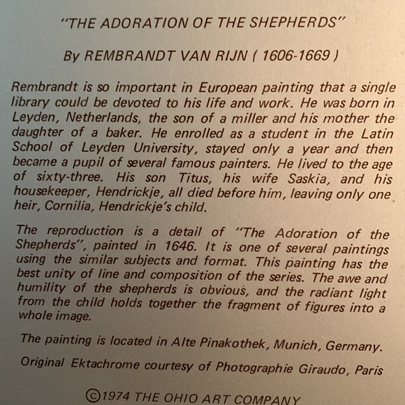 1974 Metal Christmas Plate - Picture 4 of 7